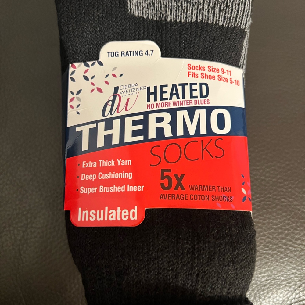 2 pair heated warmer socks